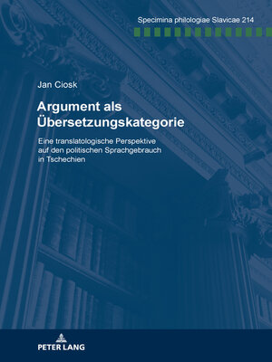cover image of Argument als Uebersetzungskategorie